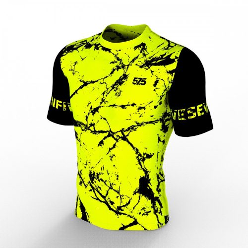 Rashguard Technikai felső rövid ujjú - Fluo Marble