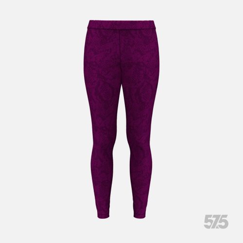 Futónadrág hosszú FIT női - Snake - Dark Magenta