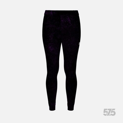 Futónadrág hosszú FIT női - Dusty Black-Violet