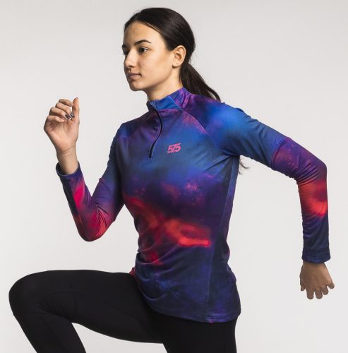 Futófelső hosszú ujjú - Női Cold Top - Galaxy Pink