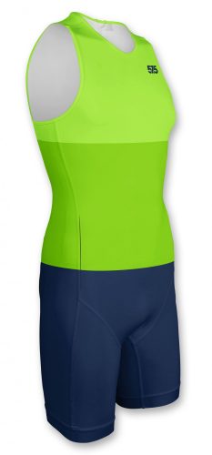 Triatlon versenymez- Endurance - THREE STRIPE - Green-Blue