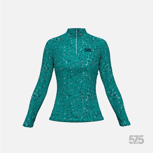 Futófelső hosszú ujjú - Női Cold Top - Terrazzo Green