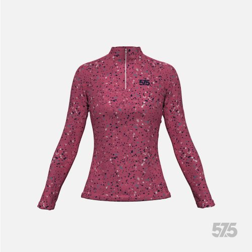 Futófelső hosszú ujjú - Női Cold Top - Terrazzo Pink