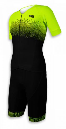 Triatlon versenymez - Rövid ujjú - LINEAR - Fluo