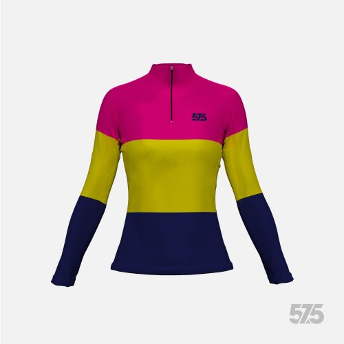 Futófelső hosszú ujjú - Női Cold Top - Threestripe Pink